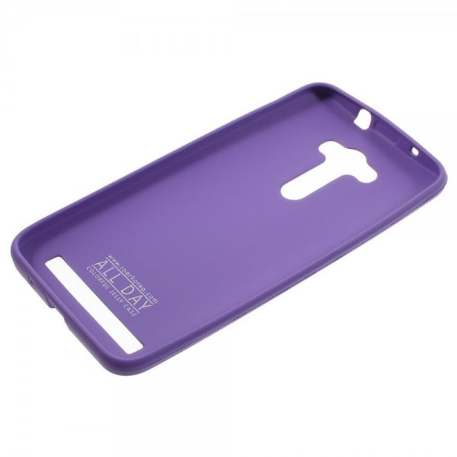 Roar Korea - Hülle für Asus Zenfone 2 Laser 5.5 - TPU Soft Case - purpur