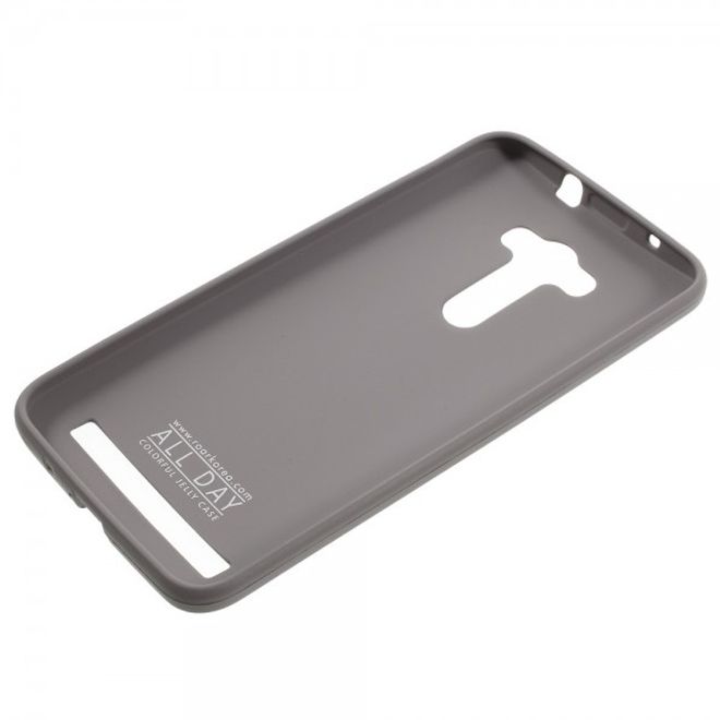 Roar Korea - Hülle für Asus Zenfone 2 Laser 5.5 - TPU Soft Case - grau