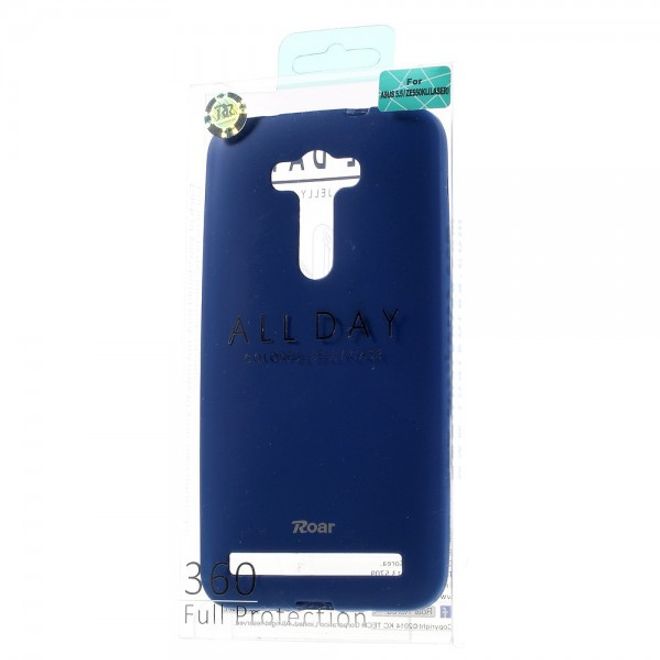Roar Korea - Hülle für Asus Zenfone 2 Laser 5.5 - TPU Soft Case - dunkelblau