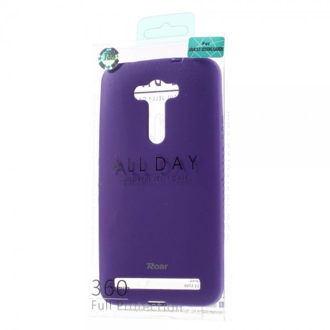 Roar Korea - Hülle für Asus Zenfone 2 Laser 5.5 - TPU Soft Case - purpur