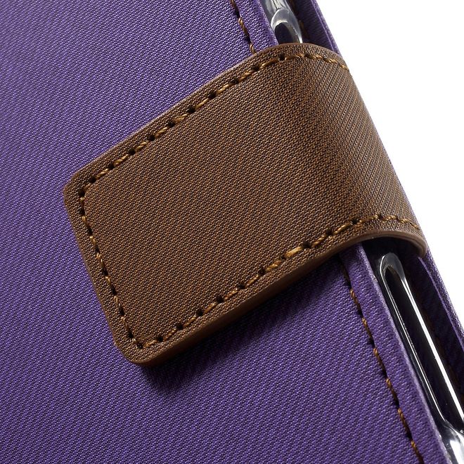 Roar Korea - Hülle für Sony Xperia XZ/XZs - Case aus Leder - Twill Grain Series - purpur