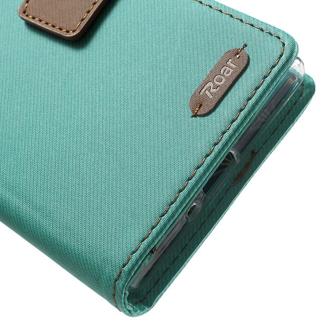Roar Korea - Hülle für Sony Xperia XZ/XZs - Case aus Leder - Twill Grain Series - grün