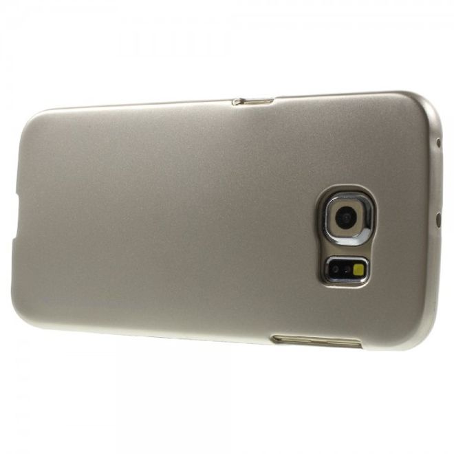 Goospery - Galaxy S6 Edge Handy Hülle - TPU Soft Case - i Jelly Metal Series - gold