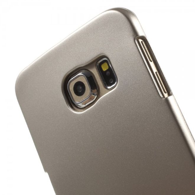 Goospery - Galaxy S6 Edge Handy Hülle - TPU Soft Case - i Jelly Metal Series - gold