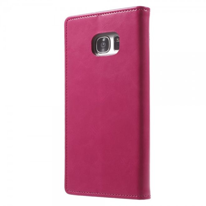 Goospery - Samsung Galaxy S7 Edge Hülle - Handy Bookcover - Bluemoon Flip Series - pink