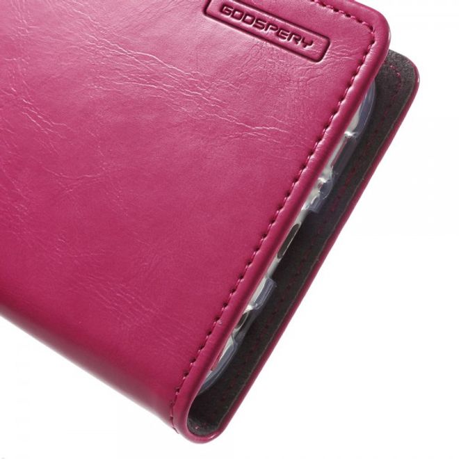 Goospery - Samsung Galaxy S7 Edge Hülle - Handy Bookcover - Bluemoon Flip Series - pink