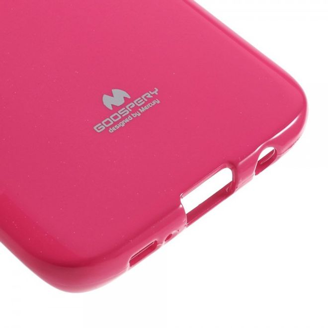 Goospery - Samsung Galaxy S7 Edge Handy Hülle - TPU Soft Case - Pearl Jelly Series - pink