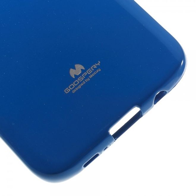 Goospery - Samsung Galaxy S7 Edge Handy Hülle - TPU Soft Case - Pearl Jelly Series - blau
