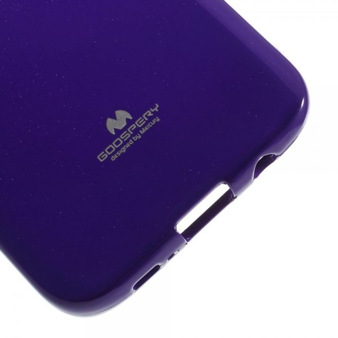 Goospery - Samsung Galaxy S7 Edge Handy Hülle - TPU Soft Case - Pearl Jelly Series - purpur