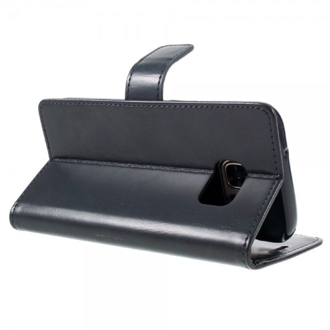 Goospery - Samsung Galaxy S7 Hülle - Handy Bookcover - Bluemoon Diary Series - navy