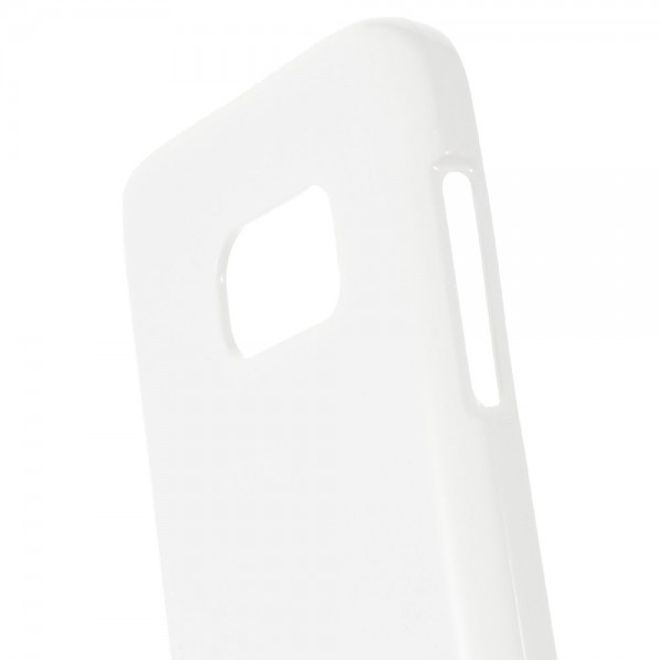 Goospery - Samsung Galaxy S7 Handy Hülle - TPU Soft Case - Pearl Jelly Series - weiss