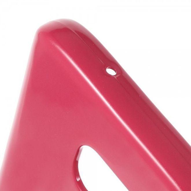 Samsung Galaxy S7 Goospery Elastische, leicht glänzende Plastik Case Hülle - rot