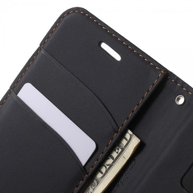 Samsung Galaxy S7 Schicke Leder Case Hülle von Roar Korea - schwarz