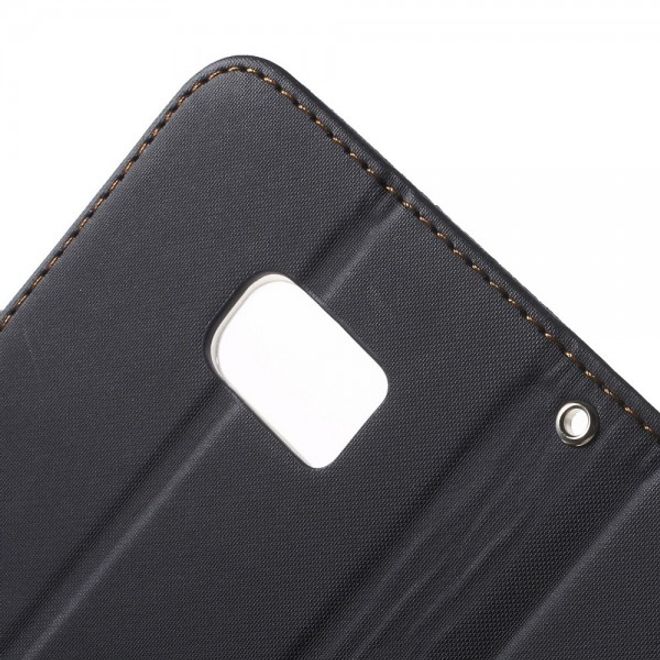Samsung Galaxy S7 Schicke Leder Case Hülle von Roar Korea - schwarz