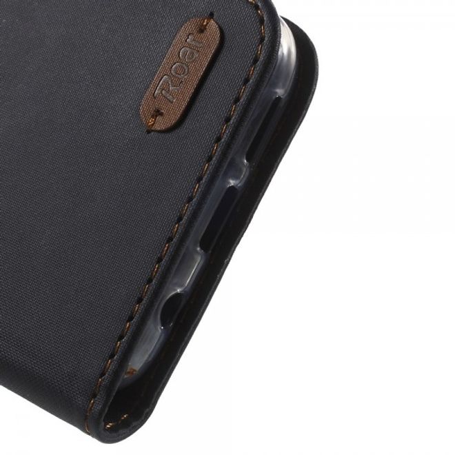 Samsung Galaxy S7 Schicke Leder Case Hülle von Roar Korea - schwarz