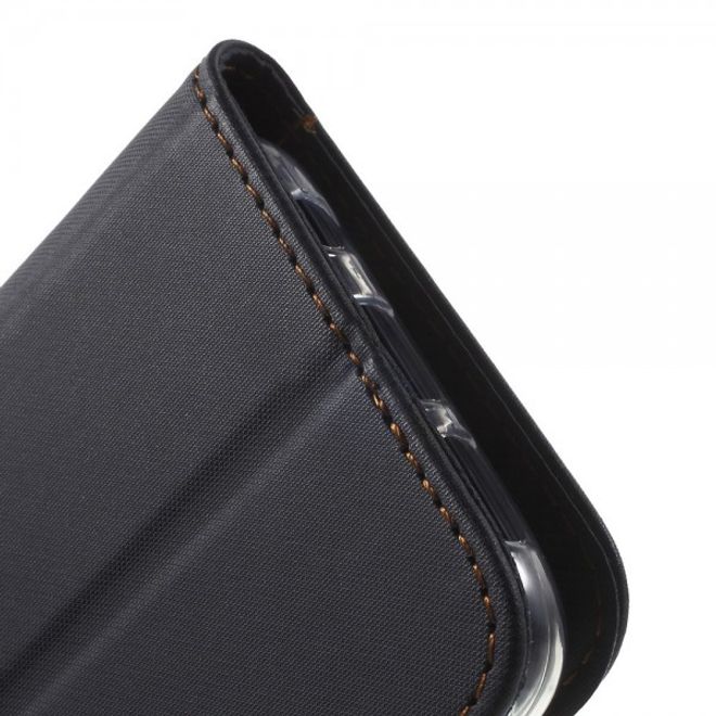 Samsung Galaxy S7 Schicke Leder Case Hülle von Roar Korea - schwarz