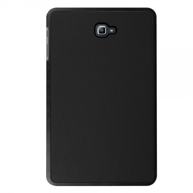 Samsung Galaxy Tab A 10.1 (2016) Dreifach faltbare Leder Smart Case Hülle - schwarz