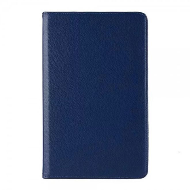Samsung Galaxy Tab A 10.1 (2016) Rotierbare Leder Case Hülle mit Litchitextur und Standfunktion - dunkelblau