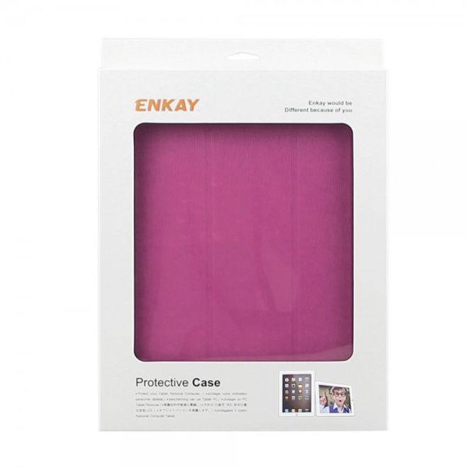 Samsung Galaxy Tab A 10.1 (2016) Enkay Toothpick Series Leder Case Tablet Hülle - rosa
