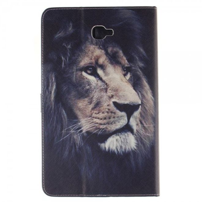 Samsung Galaxy Tab A 10.1 (2016) Leder Case Hülle mit Löwenkopf