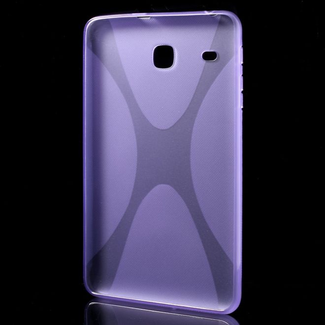 Samsung Galaxy Tab E 8.0 Cover - TPU Softcase - X-Shape - purpur