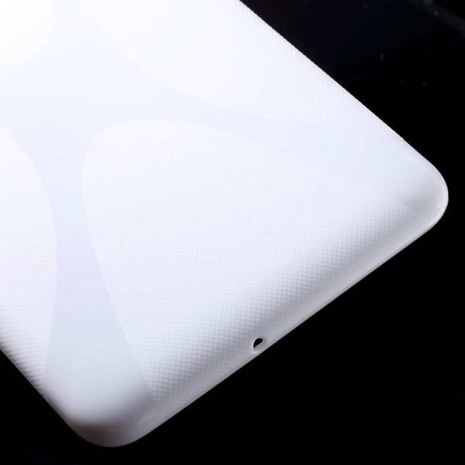 Samsung Galaxy Tab E 8.0 Cover - TPU Softcase - X-Shape - weiss