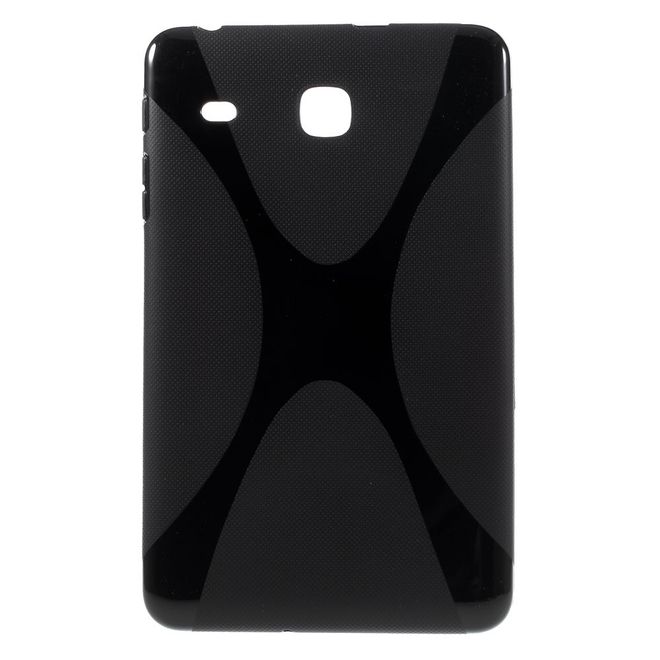 Samsung Galaxy Tab E 8.0 Cover - TPU Softcase - X-Shape - schwarz