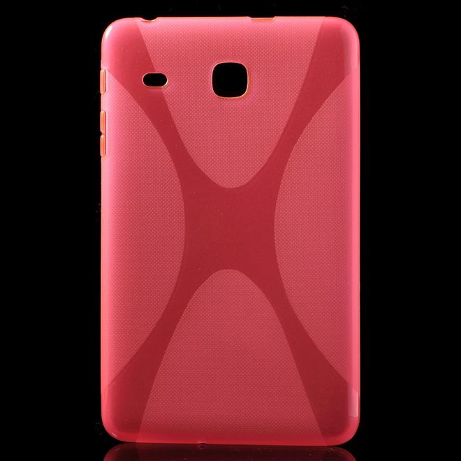 Samsung Galaxy Tab E 8.0 Cover - TPU Softcase - X-Shape - rosa