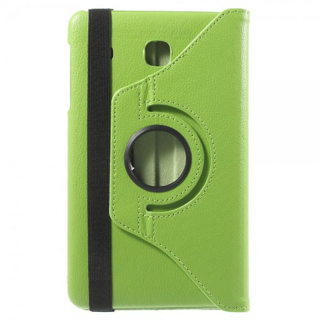 Samsung Galaxy Tab E 8.0 Leder Flip Cover Case Hülle mit rotierbarer Standfunktion - grün