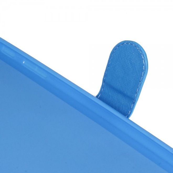 Samsung Galaxy Tab E 9.6 Leder Case mit Welle und Surfer