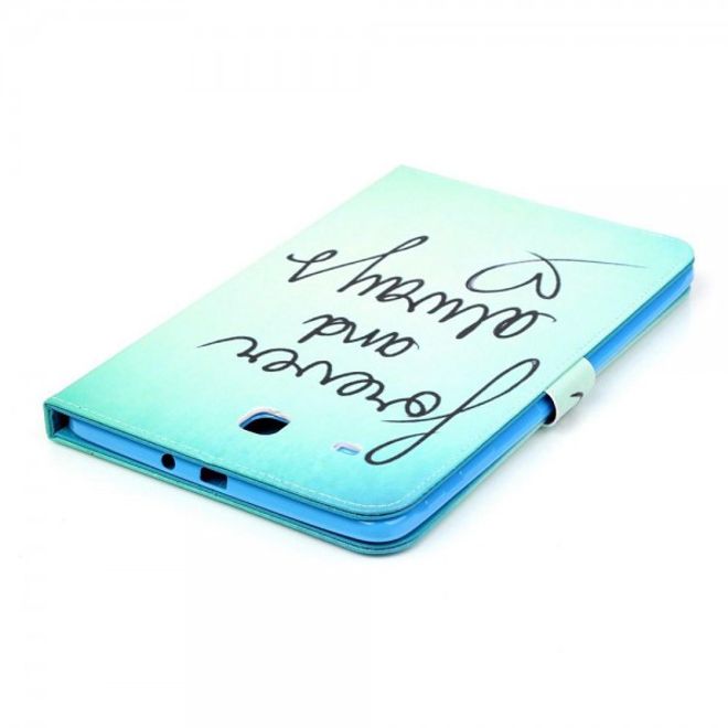 Samsung Galaxy Tab E 9.6 Leder Tablet Case mit romantischem Spruch
