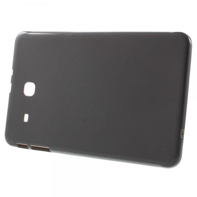 Samsung Galaxy Tab E 9.6 Leicht glänzende, matte und elastische Plastik Case Hülle - grau