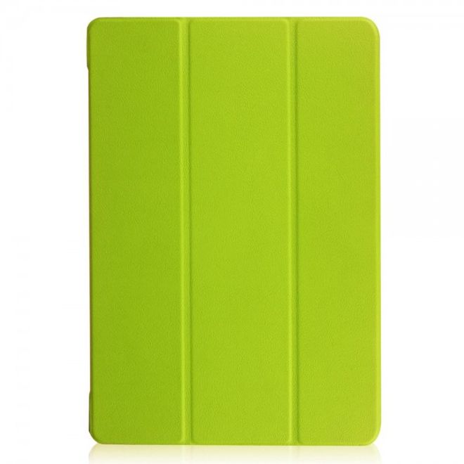 Samsung Galaxy TabPro S Dreifach faltbare Leder Case Tablet Hülle mit Standfunktion - grün