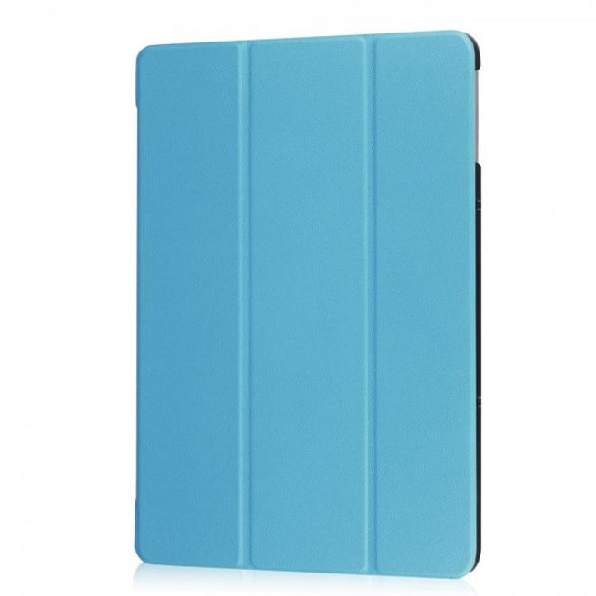 Samsung Galaxy TabPro S Dreifach faltbare Leder Case Tablet Hülle mit Standfunktion - hellblau