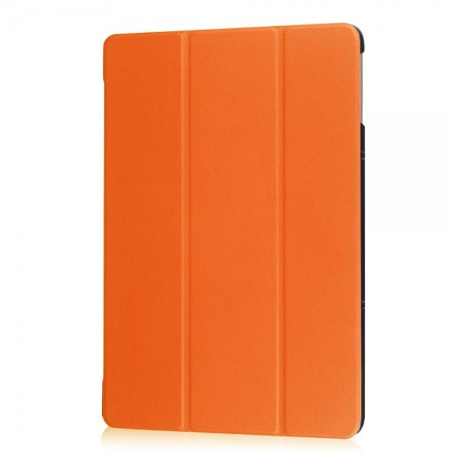 Samsung Galaxy TabPro S Dreifach faltbare Leder Case Tablet Hülle mit Standfunktion - orange