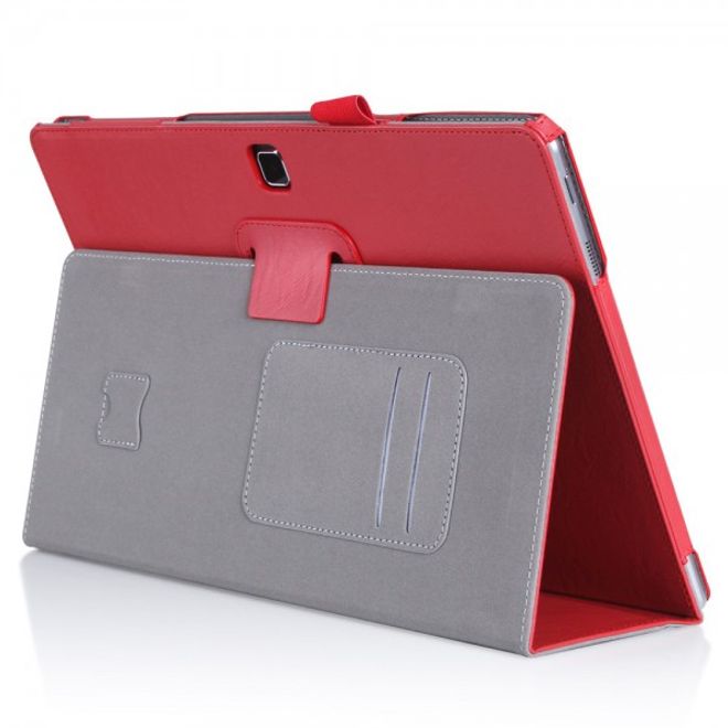 Samsung Galaxy TabPro S Modische Leder Smart Case Hülle mit Standfunktion - rot