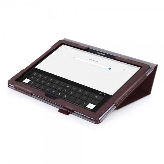 Samsung Galaxy TabPro S Modische Leder Smart Case Hülle mit Standfunktion - braun