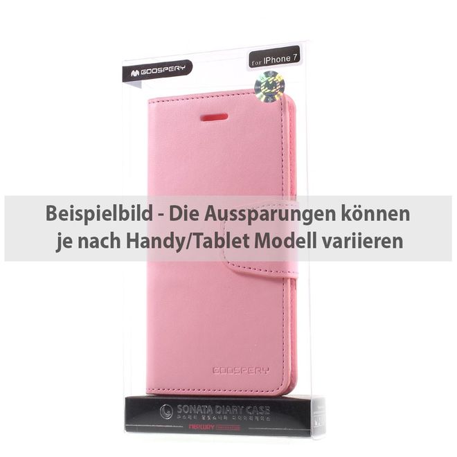 Goospery - Sony Xperia Z3 Handyhülle - Case aus Leder - Sonata Diary Series - pink