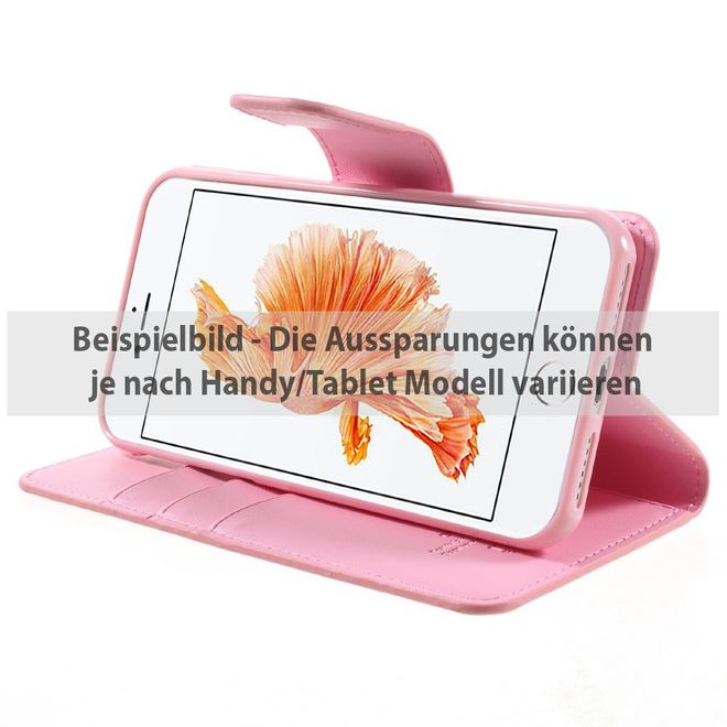 Goospery - Sony Xperia Z3 Handyhülle - Case aus Leder - Sonata Diary Series - pink