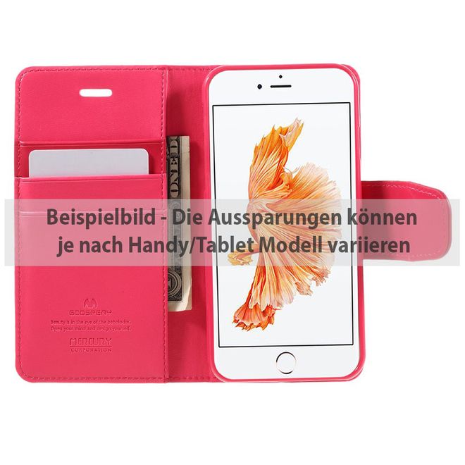 Goospery - Sony Xperia Z3 Handyhülle - Case aus Leder - Sonata Diary Series - rosa
