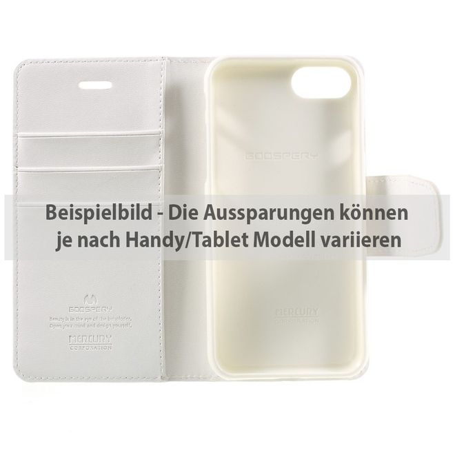 Goospery - Sony Xperia Z3 Handyhülle - Case aus Leder - Sonata Diary Series - weiss