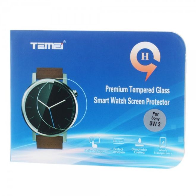 Sony SmartWatch 2 Schutzfolie aus gehärtetem Glas - HD klar