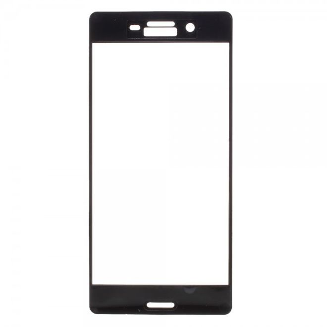 Sony Xperia X Anti-Explosions Schutzfolie aus gehärtetem Glas für die gesamte Vorderseite - schwarz