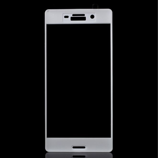 Sony Xperia X Anti-Explosions Schutzfolie aus gehärtetem Glas für die gesamte Vorderseite - weiss