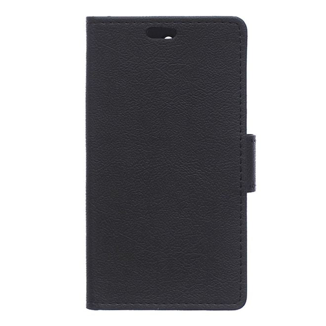Sony Xperia X Compact Handy Case - Leder Flip Hülle - mit Standfunktion - schwarz