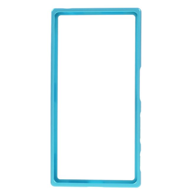 Sony Xperia XZ/XZs Bumper - aus Metall - Slide-On Funktion - hellblau