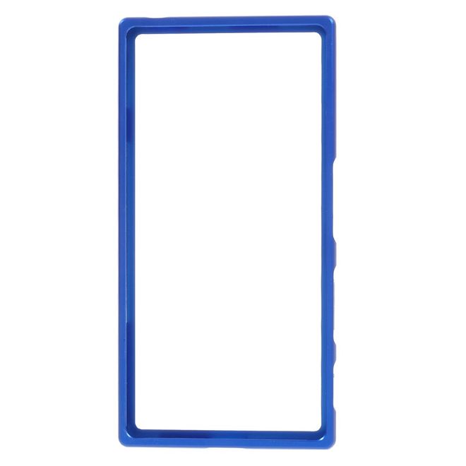 Sony Xperia XZ/XZs Bumper - aus Metall - Slide-On Funktion - dunkelblau