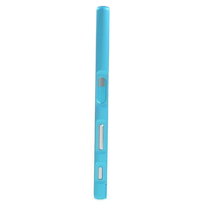 Sony Xperia XZ/XZs Bumper - aus Metall - Slide-On Funktion - hellblau