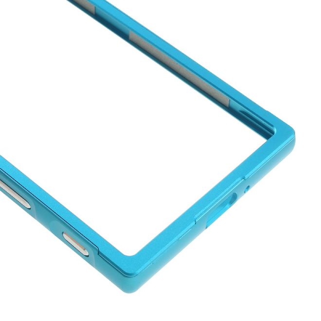 Sony Xperia XZ/XZs Bumper - aus Metall - Slide-On Funktion - hellblau
