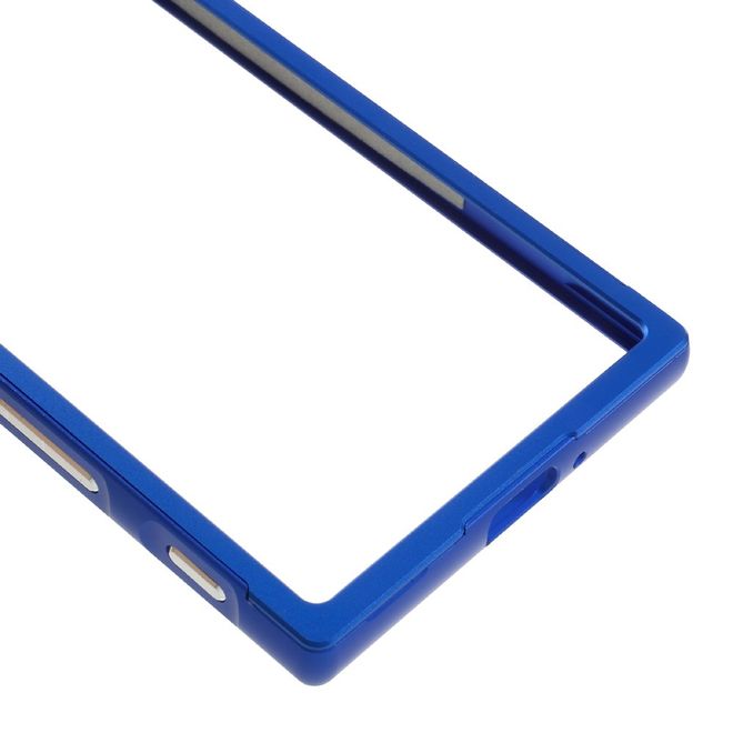 Sony Xperia XZ/XZs Bumper - aus Metall - Slide-On Funktion - dunkelblau